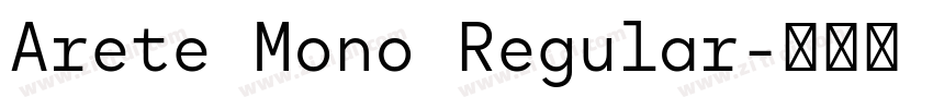Arete Mono Regular字体转换